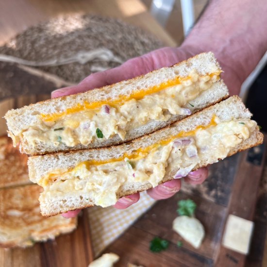 The ULTIMATE Chickpea Melt Sandwich - Recipe photo by Spain on a Fork