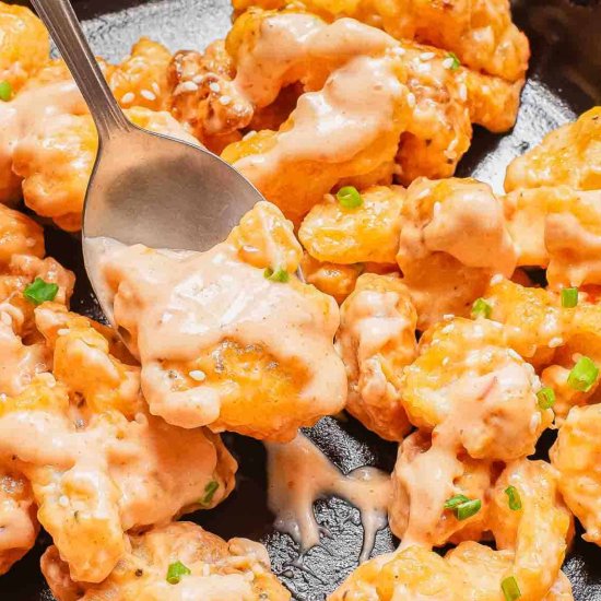Bang Bang Cauliflower - Recipe photo by Running to the Kitchen