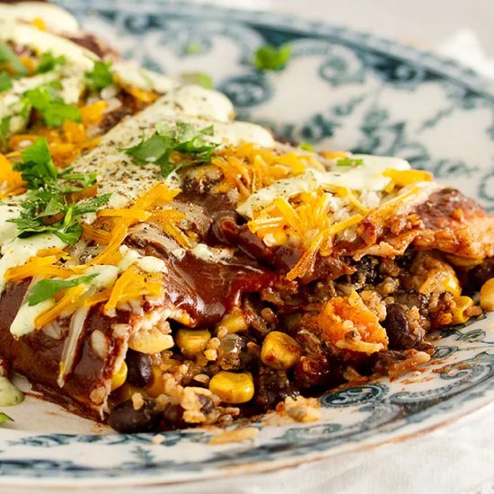 Vegan Enchilada - Recipe photo by Happyasayam