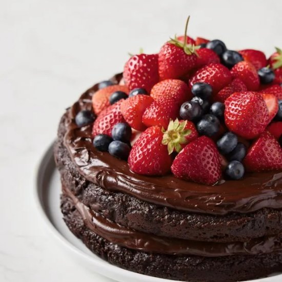 Chocolate Olive Oil Cake - Recipe photo by coolfooddude