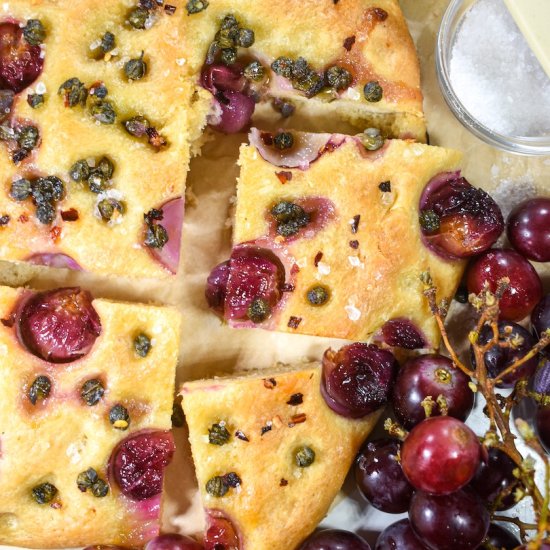 Grape Focaccia - Recipe photo by bastecutfold