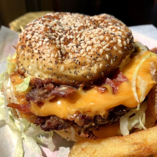 Extra "Beefy" Above + Beyond Burger - Recipe photo by Biting at the Bits