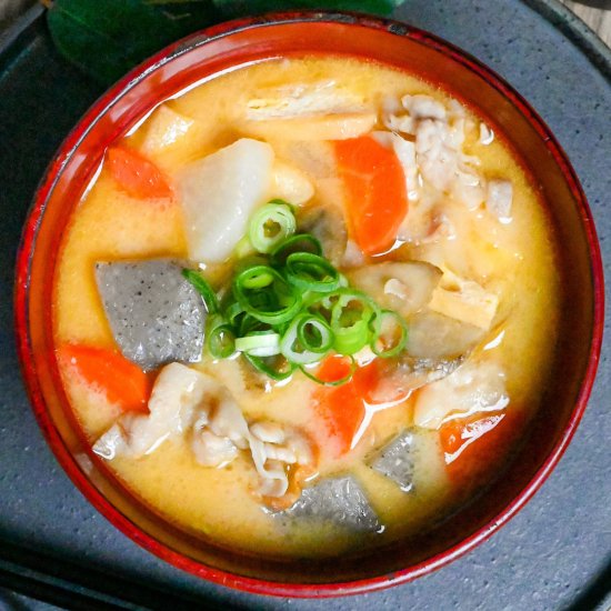 Japanese Sake Lees Soup - Recipe photo by Sudachi Recipes