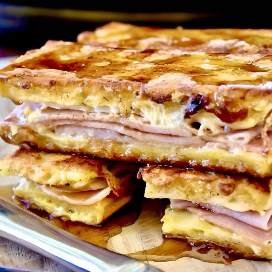 Ham & Swiss Stuffed French Toast - Recipe photo by Woman And The Whisk