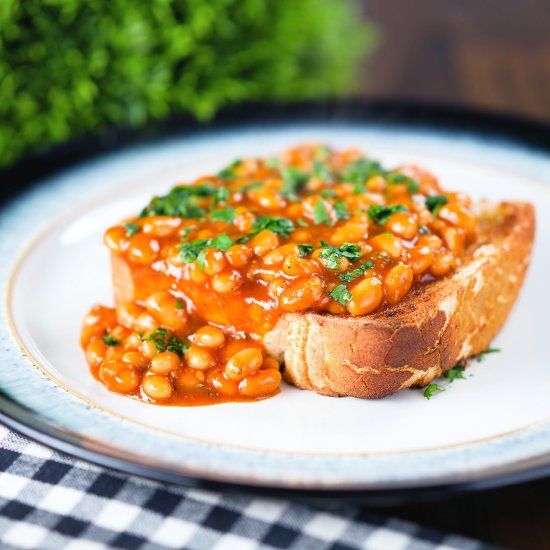 Masala Baked Beans on Toast - Recipe photo by Brian Jones