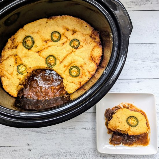 Slow Cooker BBQ Beef Casserole - Recipe photo by Flavorful Eats