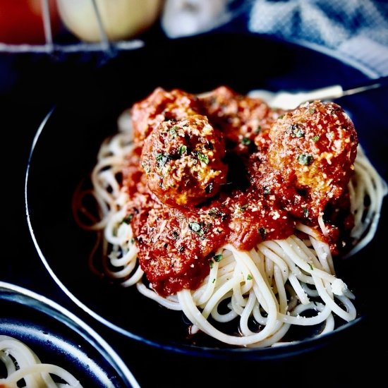 Spaghetti & Meatballs - Recipe photo by Woman And The Whisk