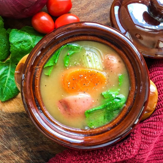 Instant Pot Vegan Vegetable Soup - Recipe photo by welearnedtocook.com