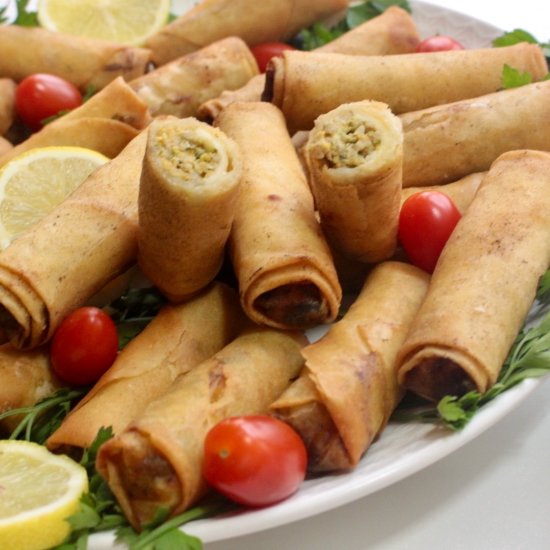 Spring Rolls with Ground Turkey - Recipe photo by Rachida