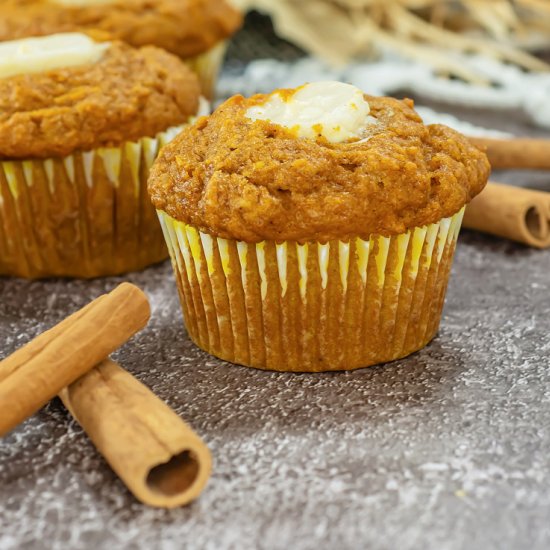 Copycat Cream Cheese Muffins - Recipe photo by Skinny Sweets