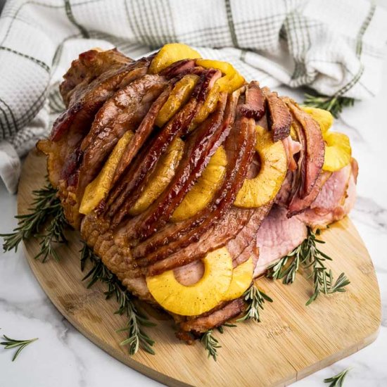 Brown Sugar Pineapple Ham - Recipe photo by dizzybusyandhungry