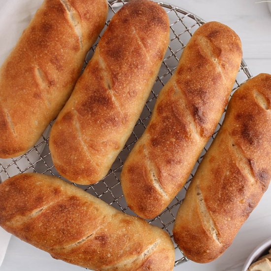 Sourdough Sandwich Rolls - Recipe photo by zest and flour
