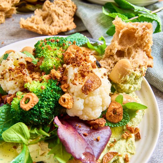 Whipped Tofu with Chili Dressing - Recipe photo by ForThePleasureOfEating