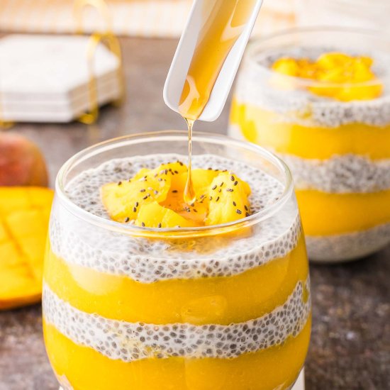 Mango Chia Pudding - Recipe photo by Tessies Table