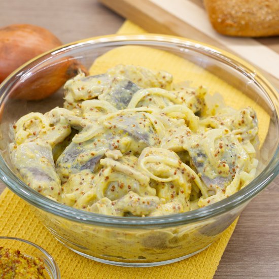 Herring in mustard sauce - Recipe photo by mecooks.com