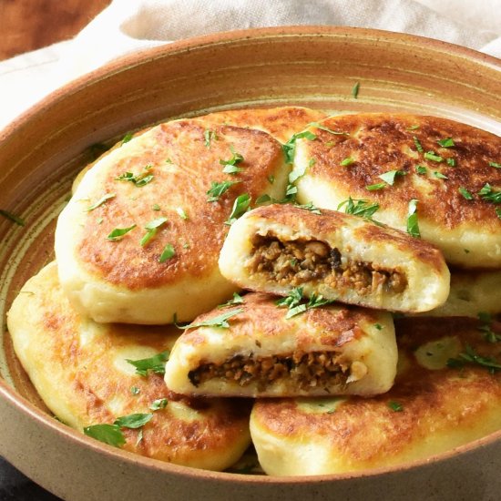 Stuffed Potato Cakes (Meat) - Recipe photo by everydayhealthyrecipes