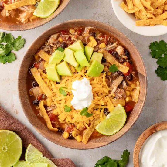 Chicken Tortilla Soup - Recipe photo by Tessies Table