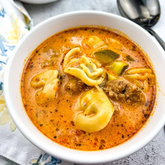 Tortellini Soup with Sausage - Recipe photo by cookwhatyoulove