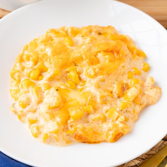 Cheesy Velveeta Corn Casserole - Recipe photo by bykelseysmith
