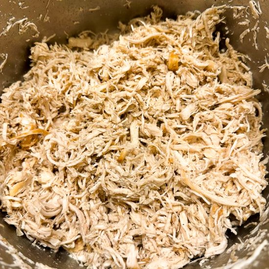 Juicy Shredded Chicken - Recipe photo by HomeCookDad