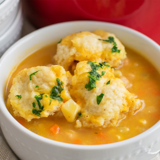 Chickpea Dumpling Soup Bliss - Recipe photo by RealestReal