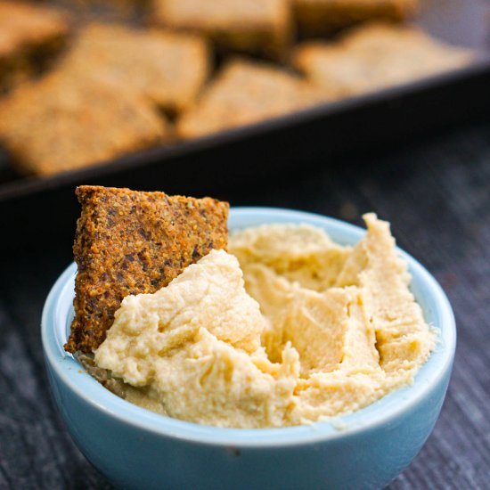 Healthy Keto Flax Crackers Recipe - Recipe photo by MyLifeCookbook