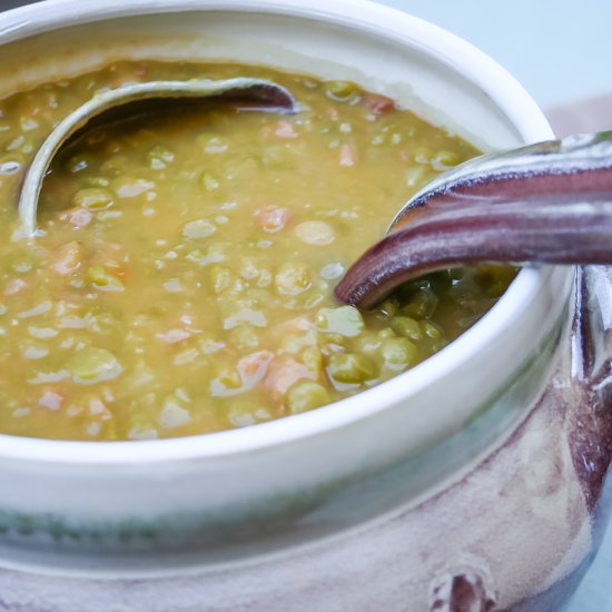 Split Pea Soup Recipe with Ham - Recipe photo by seasonedkitchen