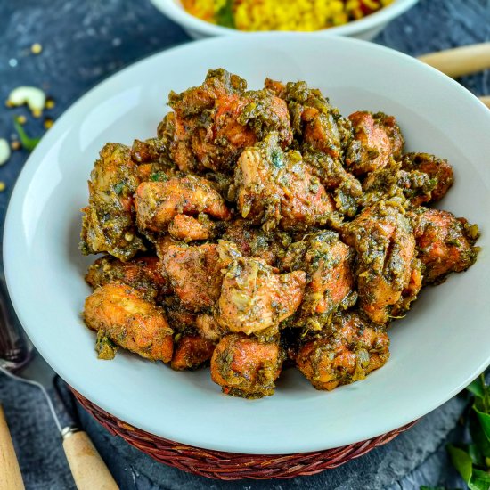 Easy Curry Leaf Chicken - Recipe photo by Sheeba@gohealthy