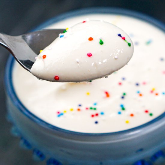 Keto Birthday Cake Protein Dessert - Recipe photo by MyLifeCookbook