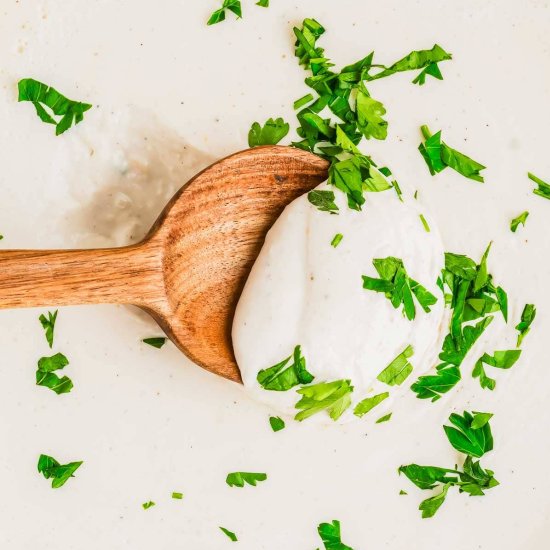 Cottage Cheese Alfredo Sauce - Recipe photo by Running to the Kitchen