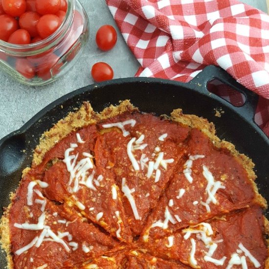 Keto Skillet Pizza - Recipe photo by WhenIsDinner