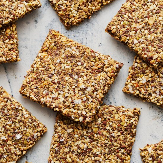 Flax Seed Crackers - Recipe photo by thebiteshot