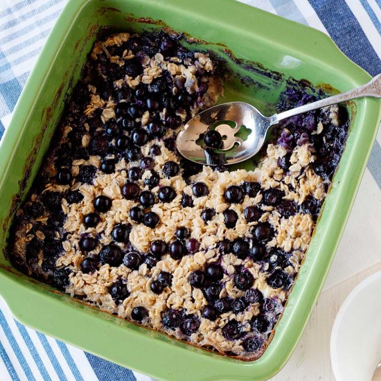 Blueberry Baked Oatmeal - Recipe photo by Laura Fuentes