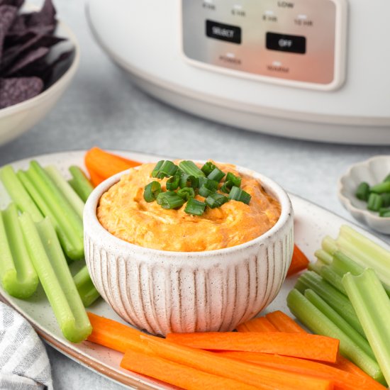 Slow Cooker Buffalo Chicken Dip - Recipe photo by LittleChefWithin