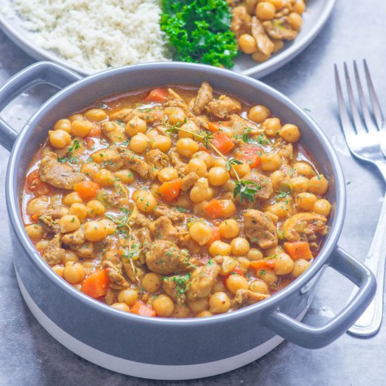 Slow Cooker Chicken Chickpea Curry - Recipe photo by thatgirlcookshealthy