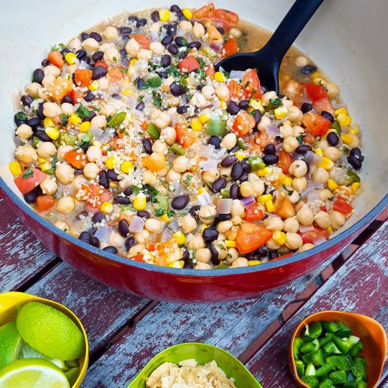 Chickpea Tortilla Soup - Recipe photo by JolenesRecipeJournal