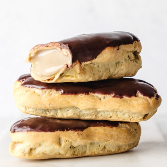 Coffee Eclairs - Recipe photo by quiet baking day