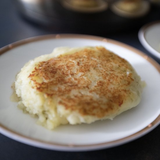 Korean Potato Cheese Pancake - Recipe photo by foodmakesmehappy