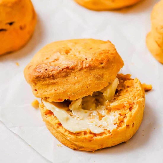Sweet Potato Biscuits - Recipe photo by Running to the Kitchen