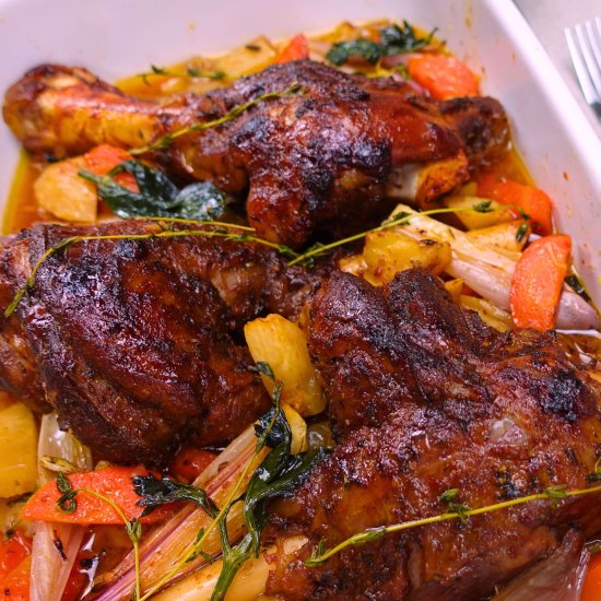 Slow Cooker Lamb Shanks - Recipe photo by WorthCooking