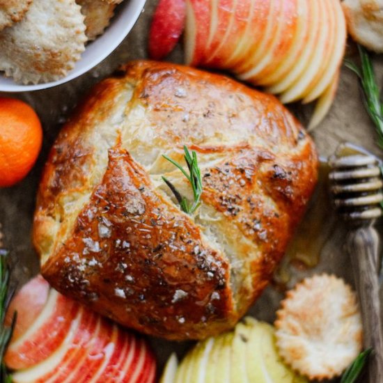 Baked Brie in Puff Pastry with Jam - Recipe photo by LivingtheGourmet