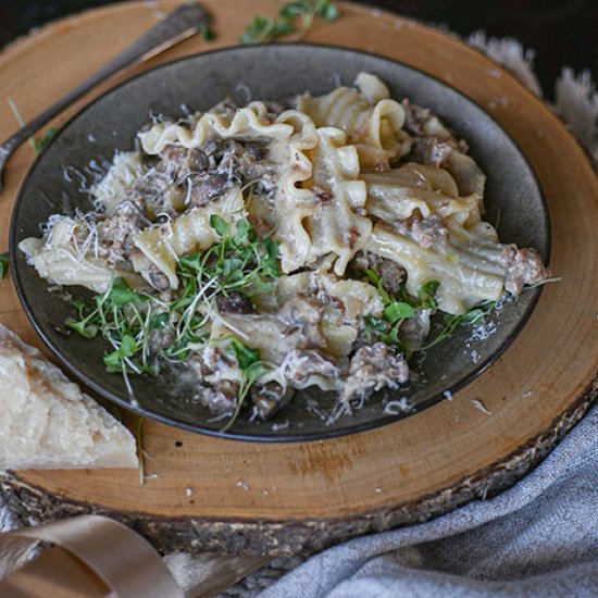 Italian Sausage Mushroom Pasta - Recipe photo by Lala