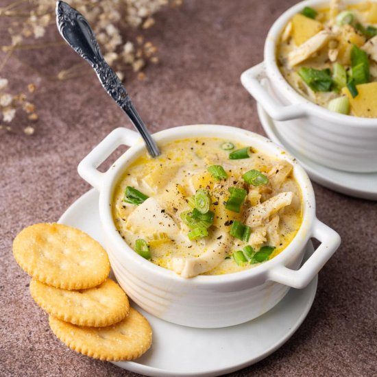 One-Pot Creamy Halibut Chowder - Recipe photo by marleysmenu