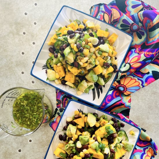 Avocado, Bean & Mango Salad - Recipe photo by mayurisjikoni