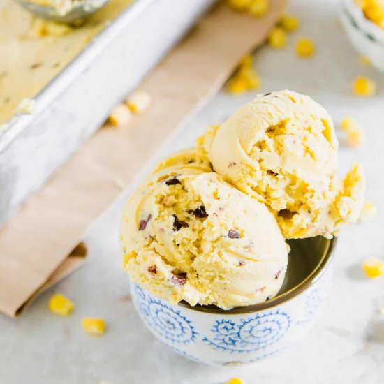 Sweet Corn Ice Cream - Recipe photo by Running to the Kitchen
