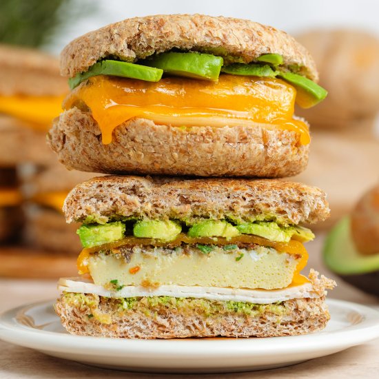 Turkey Breakfast Sandwich - Recipe photo by thehealthfulideas