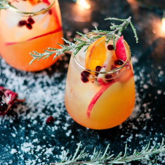 Sangria with White Wine - Recipe photo by A Latin Flair