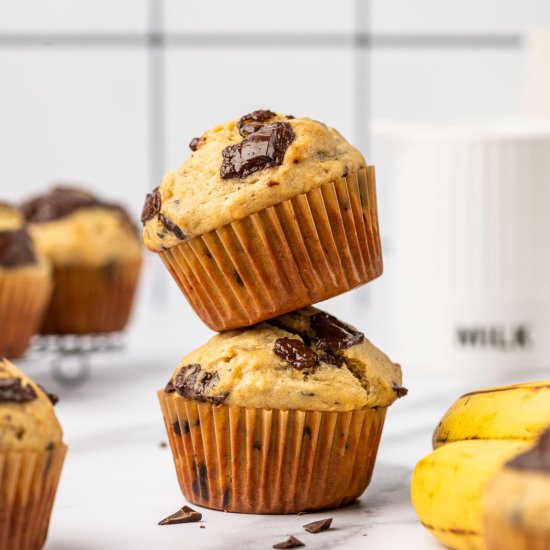 Banana Chocolate Chunk Muffins - Recipe photo by Abi Thiya