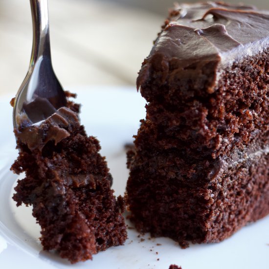 High Altitude Chocolate Cake - Recipe photo by lanebakery