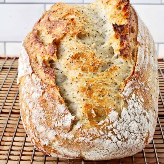 Spelt and Poppyseed Sourdough - Recipe photo by karenskitchenstories